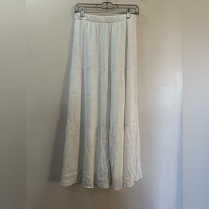Carly Jean Los Angeles Cream Maxi Skirt